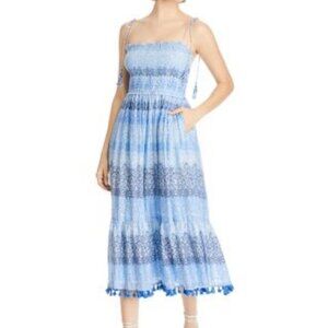 Aqua Women's Baroque Tassel Midi Dress 2XL